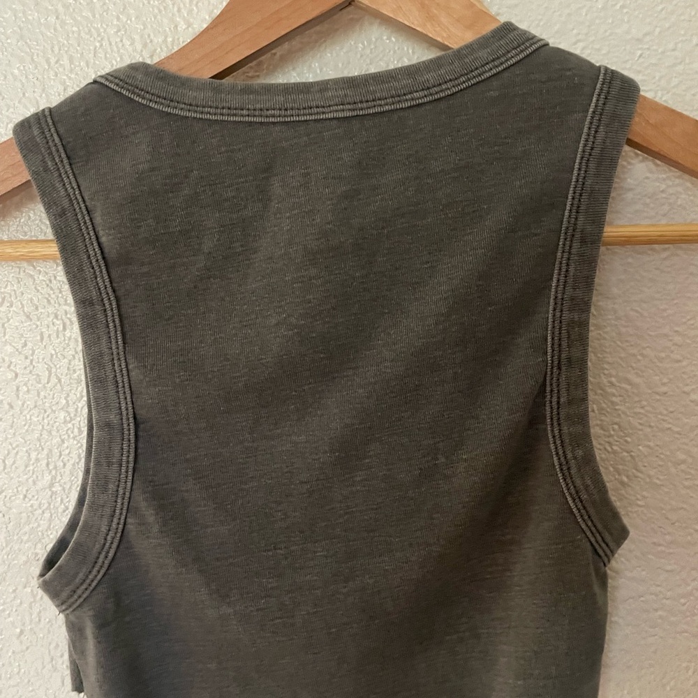 Golden Hour Malibu 78 Skeleton Tank Top Size Small - self cut cropped - Picture 3 of 3
